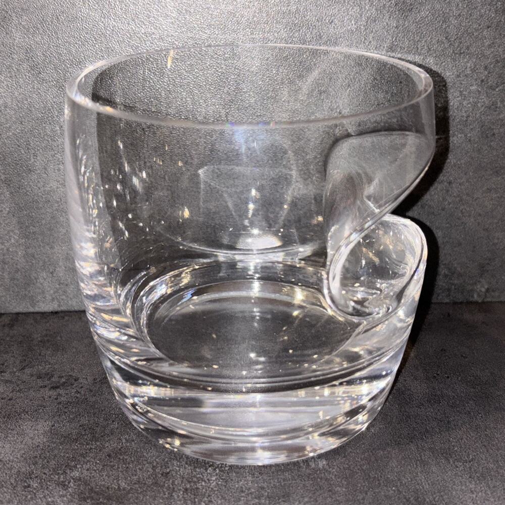 Cigar Holder Rest Whiskey Bourbon Cocktail Drinking Round Glass